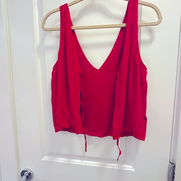 Aritzia red tank with open back - Picture 3 of 8